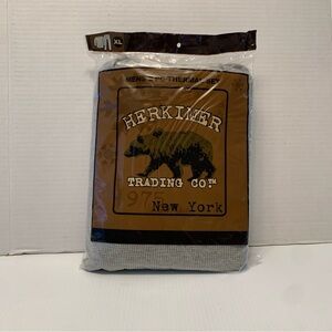 Herkimer Trading Co. Thermal Underwear 2 Pc Piece Set Top & Bottom XL NEW Grey